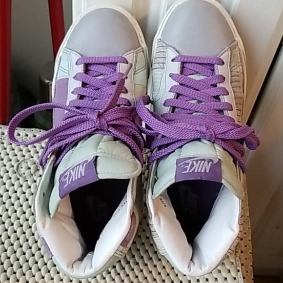 <NIKE> Patchwork Blazer High Top Sneakers - Picture 4 of 8